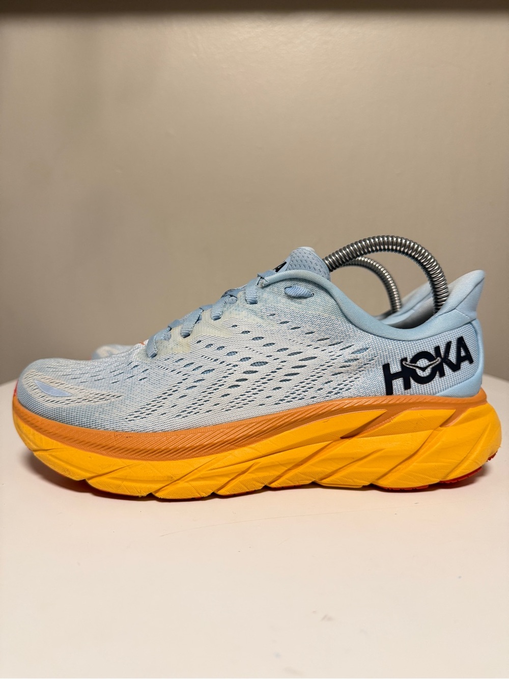 Hoka Clifton 8 Summer Song Ice Flow Orange Sneakers 1119394 SSIF Women’s US 8 B